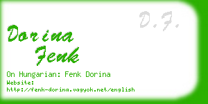 dorina fenk business card